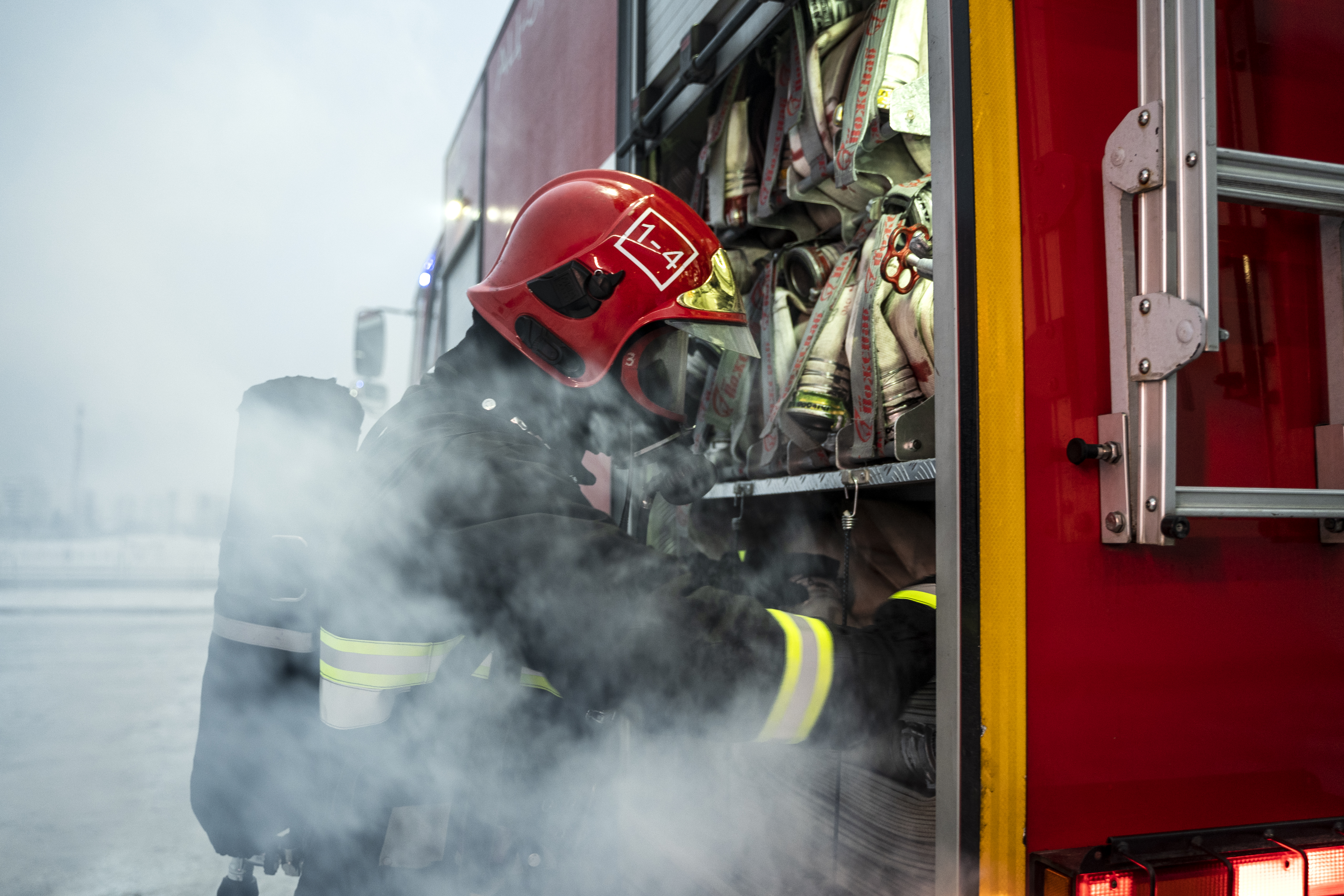 firefighter ready for mission