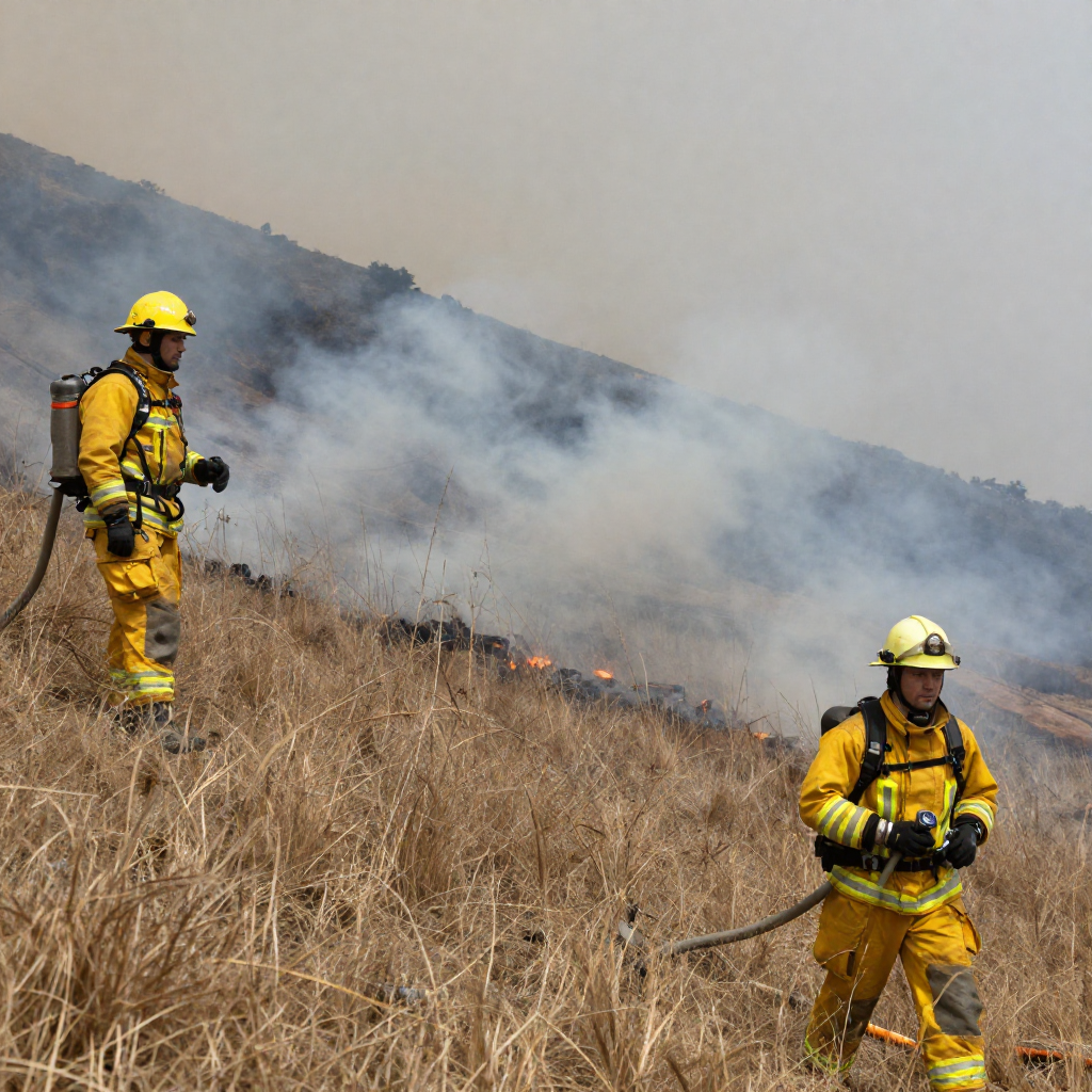 firefighters on arthurs seat